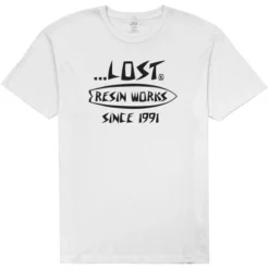 LOST CLOTHING RESIN WORKS TEE (10500588) -Reef Surf Shop 10500588 M WHT 42001.1632947297