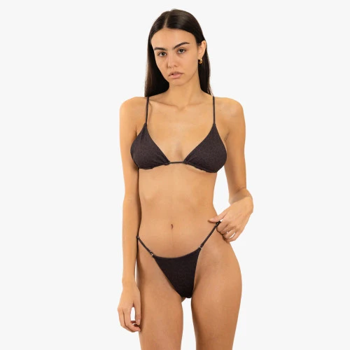 DUVIN BLACK LEOPARD BOTTOM (DWBB105BLK) 1 DUVIN BLACK LEOPARD BOTTOM (DWBB105BLK)