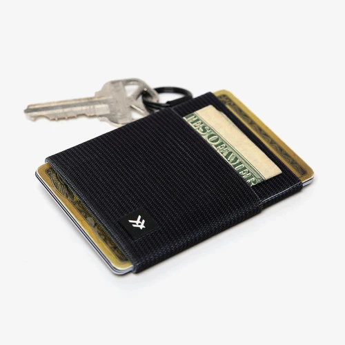 THREAD BLACK ELASTIC WALLET (E-BSC20-01) 2 THREAD BLACK ELASTIC WALLET (E-BSC20-01) - Image 2