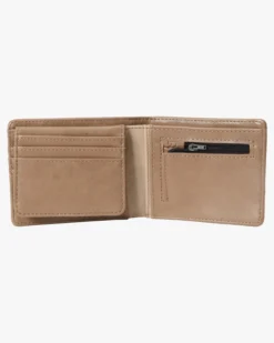BILLABONG DIMENSION FAUX LEATHER BIFOLD (AVYAA00224) -Reef Surf Shop abyaa00224 billabongp cly dtl1 78045.1684767181