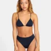 RVCA SOLID HIGH RISE CHEEKY BOTTOM(EX)