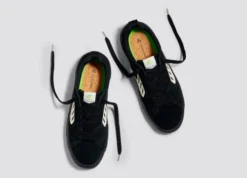 CARIUMA PRO SKATE ALL BLACK SUEDE SHOES(EX) -Reef Surf Shop catiba pro all black sneaker canvas.slideshow5 72350.1679339330