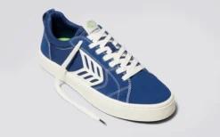 CARIUMA CATIBA PRO MYSTERY BLUE MEN'S SHOE -Reef Surf Shop catiba pro blue contrast ivory canvas.feature 1 60704.1674596258
