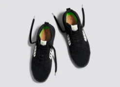 CARIUMA CATIBA PRO HIGH BLACK MEN'S SHOE -Reef Surf Shop catiba pro high all black ivory canvas.slideshow5 92245.1674596207
