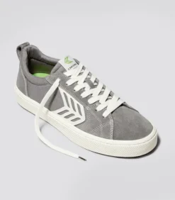 CARIUMA CATIBA PRO GREY SUEDE MEN'S SHOE -Reef Surf Shop catiba pro mystic grey contrast stitch sneaker canvas.fb feed 16664.1674596224