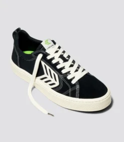 CARIUMA CATIBA PRO LOW SHOES(EX) -Reef Surf Shop catiba pro off black contrast stitch sneaker canvas.hover 26601.1679339327