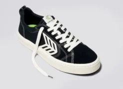 CARIUMA CATIBA PRO LOW SHOES(EX) -Reef Surf Shop catiba pro off black contrast stitch sneaker canvas.slideshow3 96674.1679339328