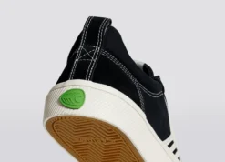 CARIUMA CATIBA PRO LOW SHOES(EX) -Reef Surf Shop catiba pro off black contrast stitch sneaker canvas.slideshow4 37090.1679339328