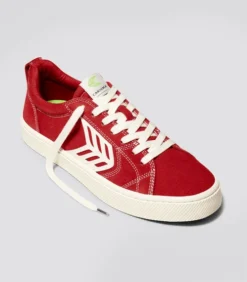 CARIUMA CATIBA PRO SAMBA RED MEN'S SHOE -Reef Surf Shop catiba pro red contrast ivory canvas.fb feed 87444.1674596302