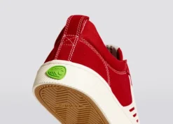 CARIUMA CATIBA PRO SAMBA RED MEN'S SHOE -Reef Surf Shop catiba pro red contrast ivory canvas.slideshow4 02638.1674596299