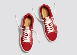 CARIUMA CATIBA PRO SAMBA RED MEN'S SHOE -Reef Surf Shop catiba pro red contrast ivory canvas.slideshow5 85306.1674596299