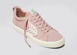 CARIUMA CATIBA PRO ROSE SUEDE MEN'S SHOE 17 CARIUMA CATIBA PRO ROSE SUEDE MEN'S SHOE -Reef Surf Shop catiba pro skate rose suede and canvas contrast thread ivory logo sneaker.slideshow3 91855.1674596283