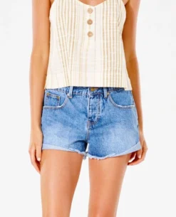 Rip Curl RIPCURL AMY DENIM SHORT II IN BLUE ICE -Reef Surf Shop gwaew1 3155 3 01392.1676406755