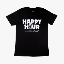 DUVIN HAPPY HOUR TEE (DMT17005BLK)