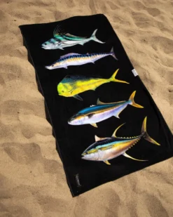 LEUS AMADEO BACHAR FISH STACK BEACH ECO TOWEL (EX) -Reef Surf Shop leus beachtowel abachar fish stack5 03759.1691177179