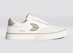 CARIUMA NAIOCA PRO VINTAGE WHITE WOMEN'S SHOE -Reef Surf Shop naioca skate off white vintage grey logo sneaker.slideshow1 00b59bdd aad5 44c9 acdb 340197d6a39b 73080.1674596497