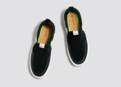 CARIUMA SLIP ON PRO BLACK SEUDE MEN'S SHOE -Reef Surf Shop slip on skate pro black ivory sneaker.slideshow5 40802.1674596335
