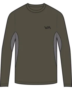 RVCA SPORT VENT LONG SLEEVE TEE(EX) -Reef Surf Shop v9011rsv rvca2Cf olv frt1 44070.1694015860