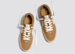 CARIUMA VALLELY CAMEL SUEDE WOMEN'S SHOE -Reef Surf Shop vallely skate camel ivory cordura suede sneaker.slideshow5 32568.1674596369